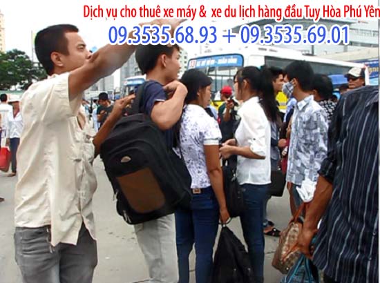 Có 1 ít đối tượng cò mồi chèo kéo khi thuê xe máy ở Tuy Hòa Phú Yên