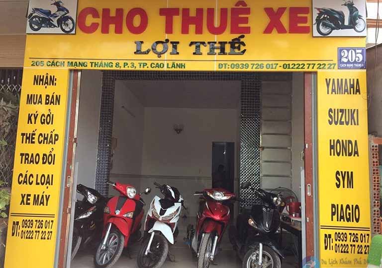 Cho Thuê Xe Máy Cao Lãnh Đồng Tháp